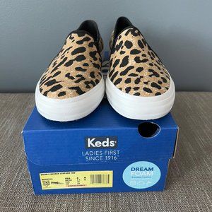 Keds Leopard Print Canvas Slip-on Sneaker